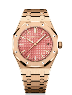 Audemars Piguet Royal Oak Selfwinding Rose Gold Pink Dial 34mm Royal Oak Selfwinding Ref. 77450OR.OO.1361OR.01 - WatchesOff5thwatch